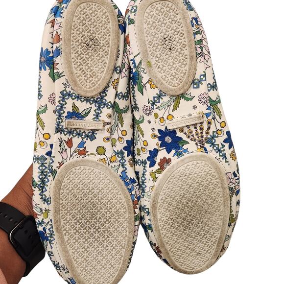 Tory Burch Minnie Ivory Meadow Folly leather ballet flats size 8.5 - Picture 9 of 9